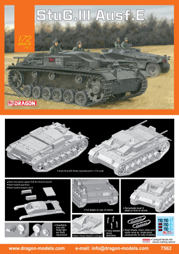 Dragon 1/72 StuG.III Ausf.E [7562]