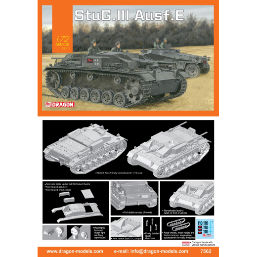 Dragon 1/72 StuG.III Ausf.E [7562]