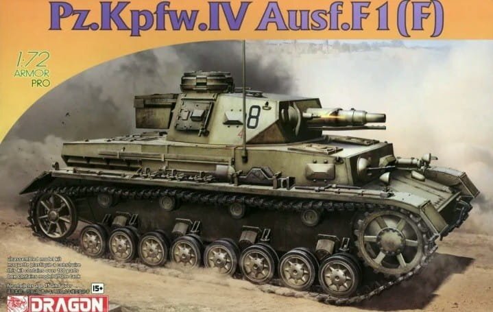 Dragon 1/72  Pz.Kpfw.IV Ausf.F1(F) Plastic Model Kit