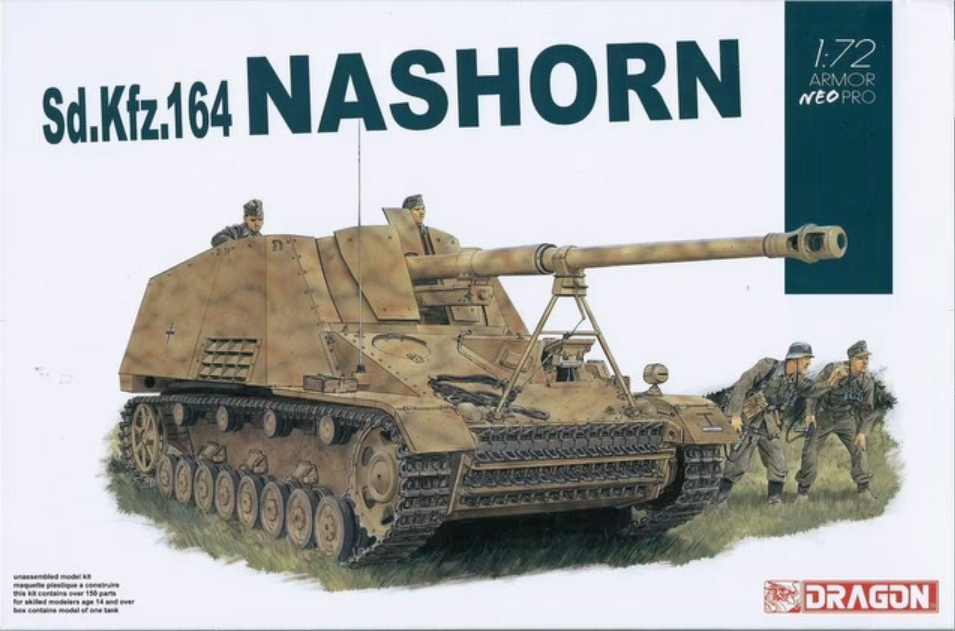 Dragon 1/72 Sd.Kfz.164 Nashorn w/NEO Track Plastic Model Kit [7626]