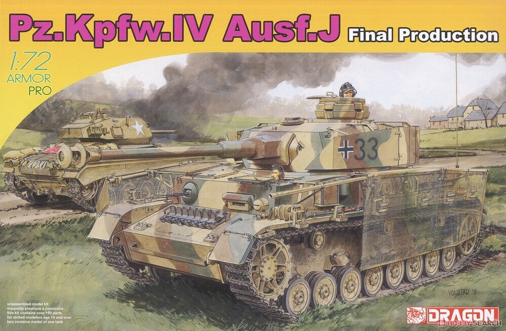 Dragon 1/72 Pz.Kpfw.IV Ausf.J Final Production Plastic Model Kit [7629]