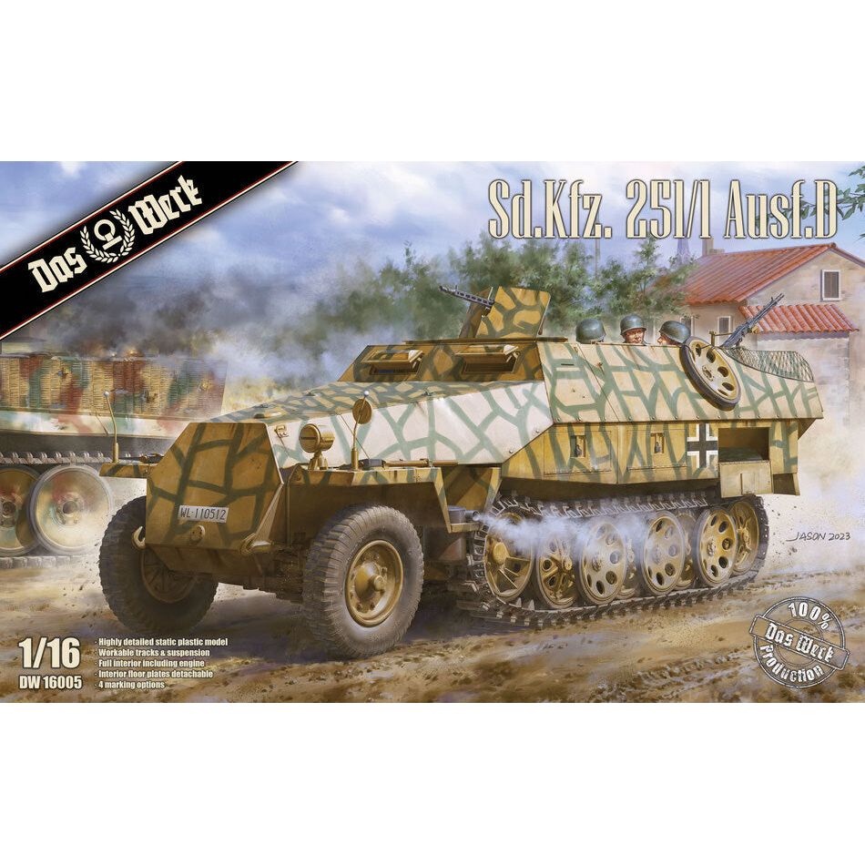 Das Werk 1/16 Sd.Kfz.251/1 Ausf.D Plastic Model Kit