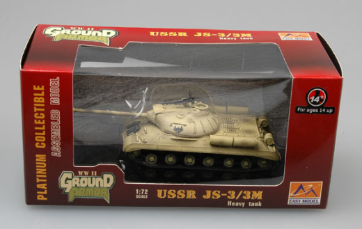 Easy Model 1/72 USSR JS-3/3M Heavy Tank - The Egyptian 4th Tank Div 1967 Assembled Model [36246]