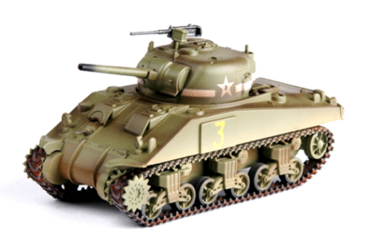 Easy Model 1/72 M4 Sherman Middle Tank (Mid.) - 1St Armored Div. Assembled Model [36252]