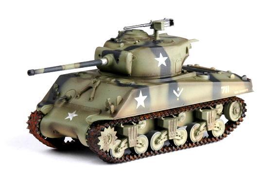 Easy Model 1/72 M4A3 Sherman (76) Middle Tank - 714th Tank Bat 12th Arm Div Assembled Model [36261]