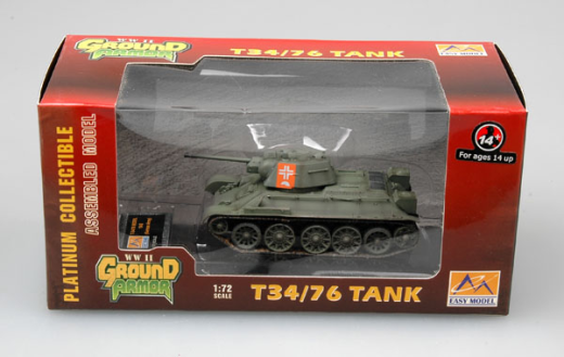 Easy Model 1/72 T-34/76 - German Army Assembled Model [36268]