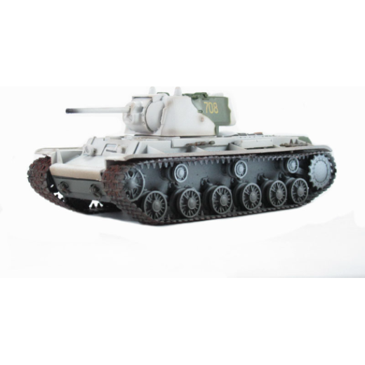 Easy Model 1/72 Russian KV-1 Model 1942 Heavy Tank ( White / Oliver Green) Assembled Model [36291]