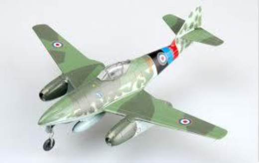 Easy Model 1/72 Me262 Messerschmitt A-1a "Yellow 7" Captured by UK Lubeca Assembled Model [36367]