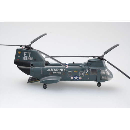 Easy Model 1/72 Helicopter - CH-46F Sea Knight ET17 156468 HMM-262 Assembled Model [37002]