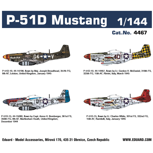 Eduard 1/144 P-51D Mustang Super44 Plastic Model Kit