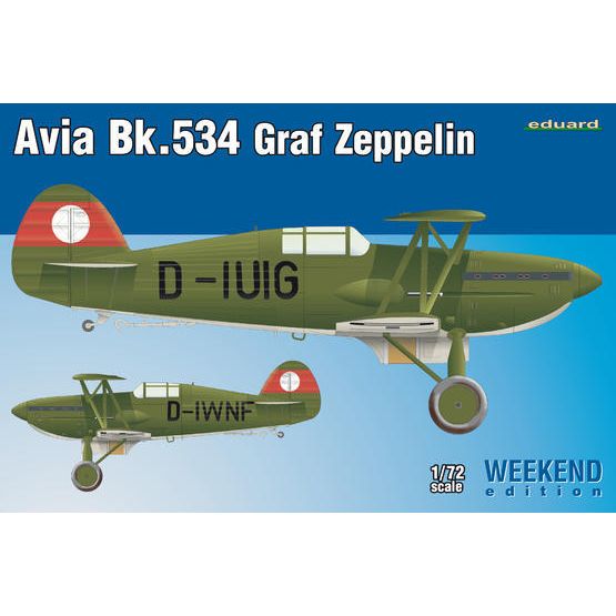 Eduard 1/72 Avia Bk-534 Graf Zeppelin Plastic Model Kit