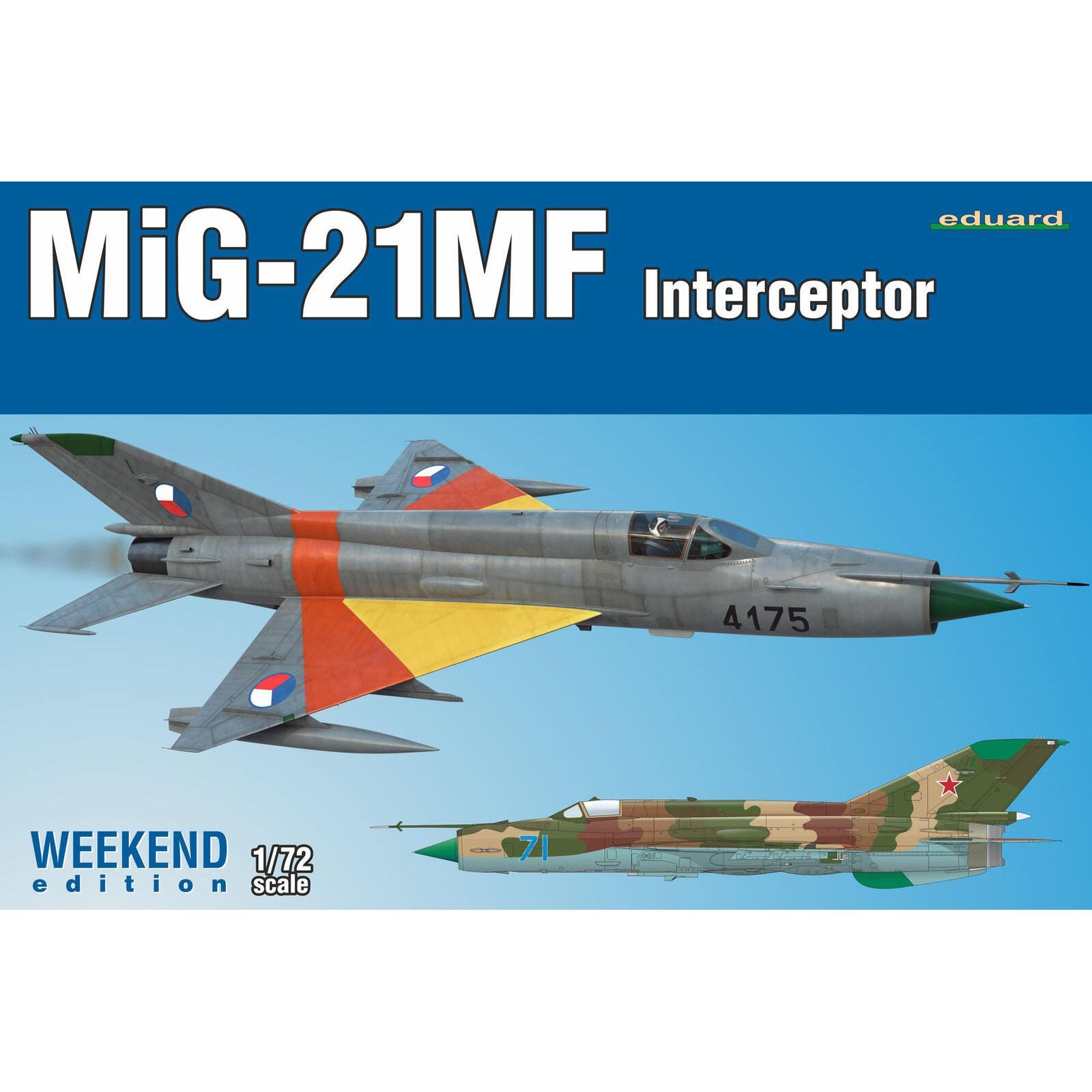 Eduard 1/72 MiG-21MF Interceptor Weekend edition Plastic Model Kit