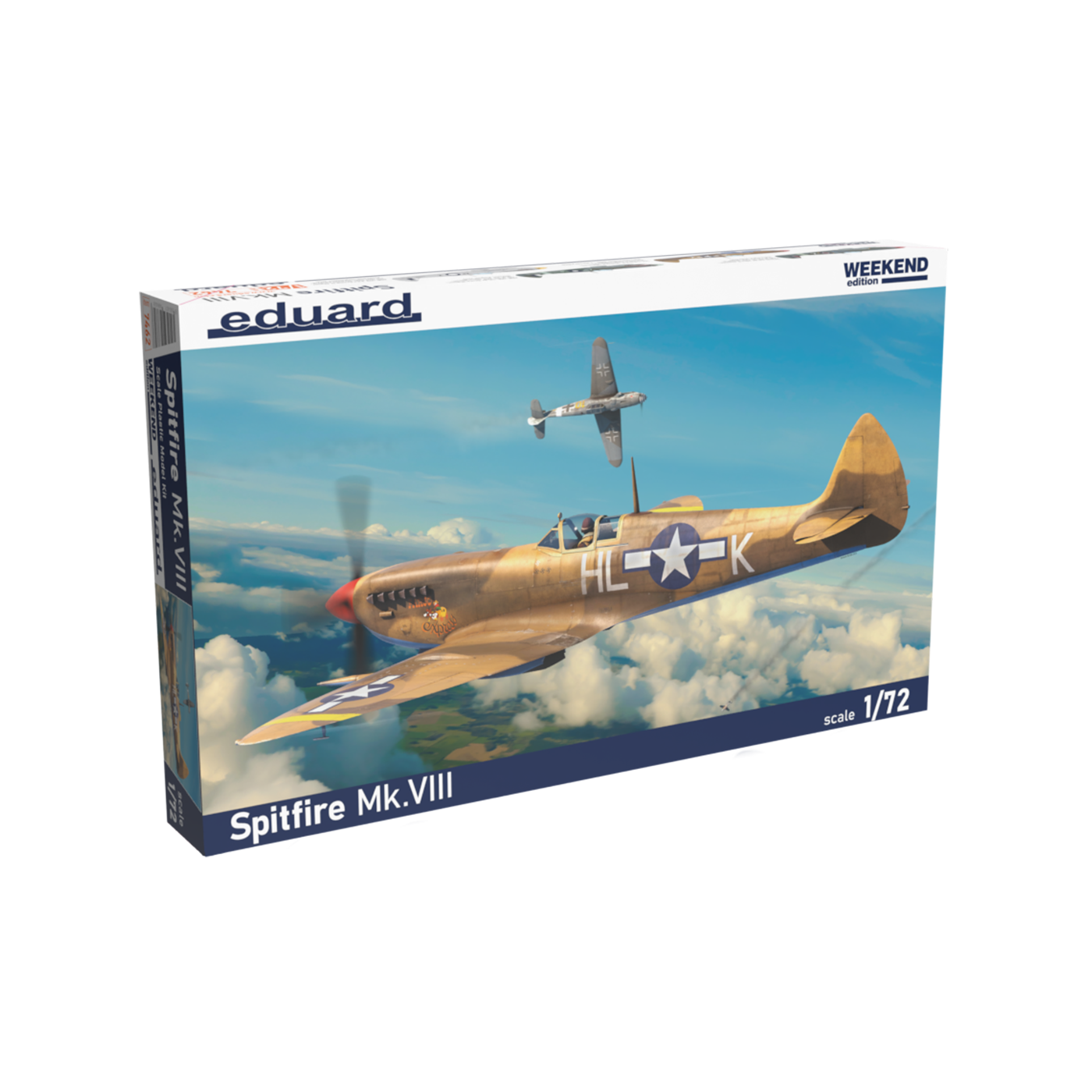 Eduard 1/72 Spitfire Mk.VIII Plastic Model Kit*Aust Decals* [7462]