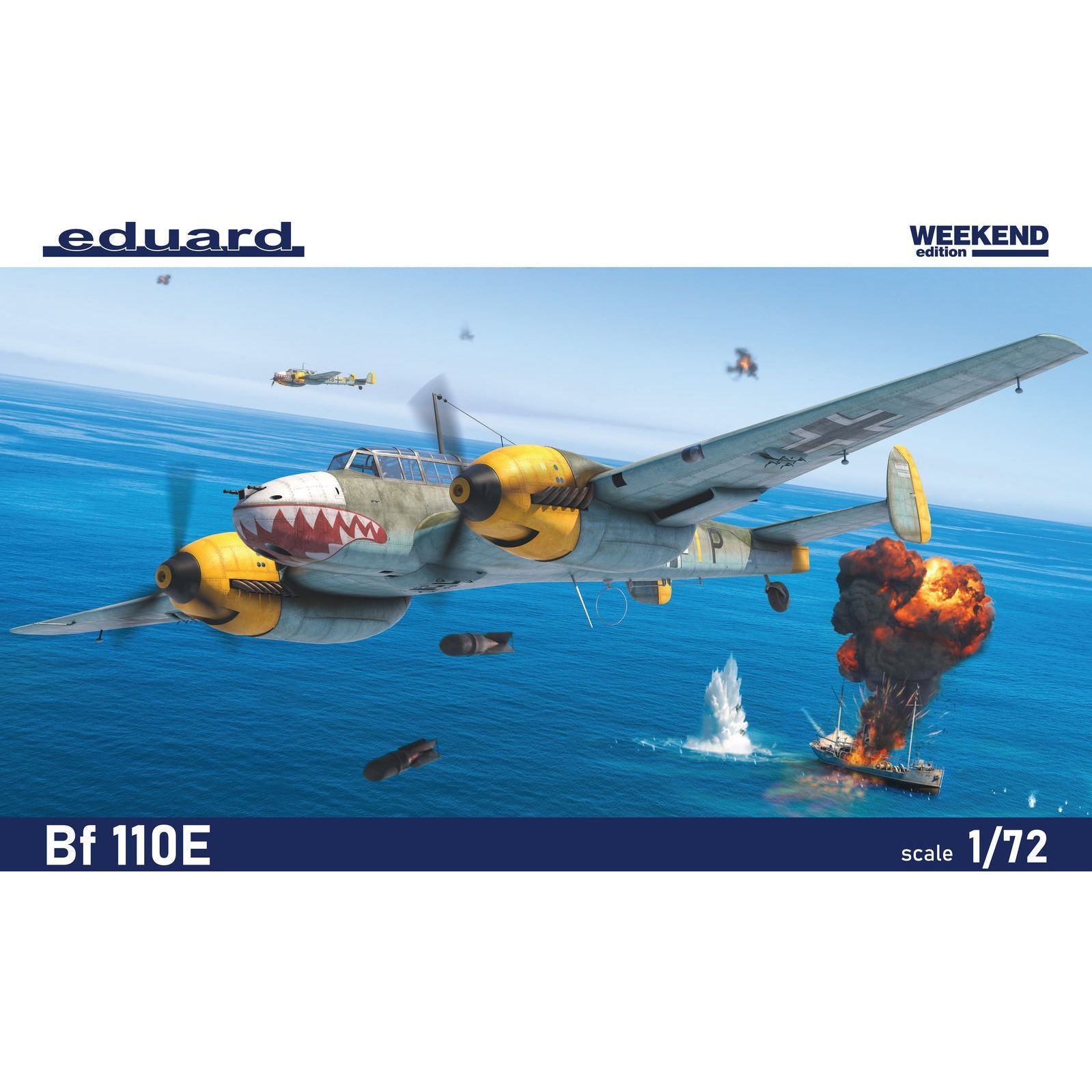 Eduard 1/72 Bf 110E Plastic Model Kit [07464]