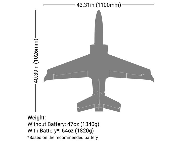 E-Flite Viper 70mm V2 EDF RC Jet, BNF Basic, EFL077500