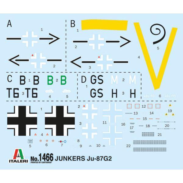 ITALERI 1/72 Junker Ju-87G2 Kanonenvogel
