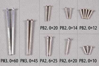 FMS 1400mm P-51D Red Tail V8, Screw set