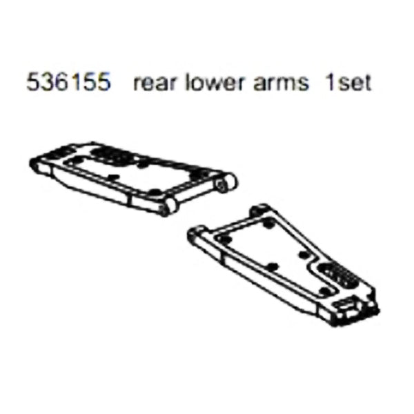 FS RACING 536155 Sniper Rear Lower Arms (PR)