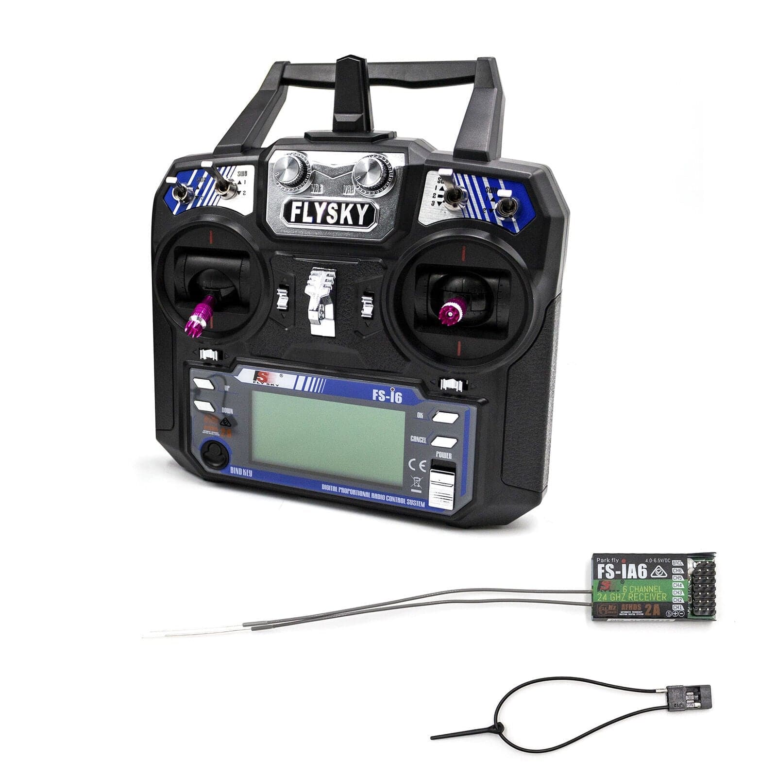 FLYSKY FS-i6 AFHDS 2A 2.4GHz 6CH RC Radio Transmitter & FS-iA6B