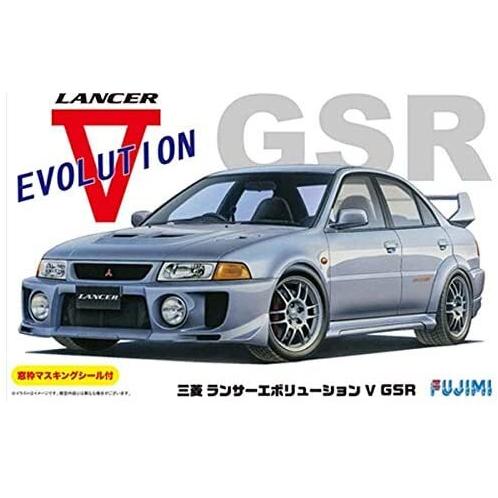 FUJIMI 1/24 Mitsubishi Lancer Evolution V GSR w/Window Frame Masking (ID-100) Plastic Model Kit