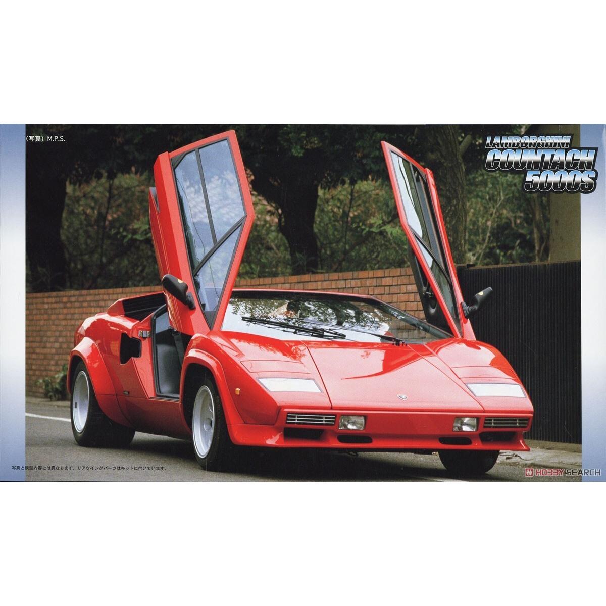 Fujimi 1/24 Countach 5000S Quattro Valvole (RS-38) Plastic Model Kit [12684]