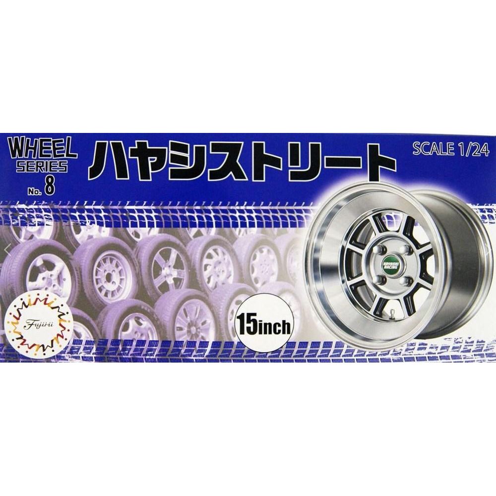 Fujimi 1/24 Hayashi Street 15inch (Wheel-08) Plastic Model Kit