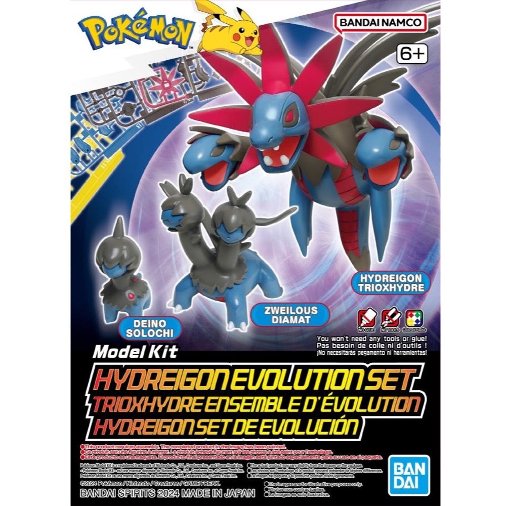 BANDAI Pokemon Model Kit Hydreigon Evolution Set