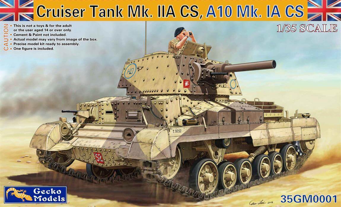 Gecko 1/35 Cruiser Tank Mk. IIACS, A10Mk. IA CS Plastic Model Kit