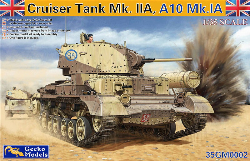 Gecko 1/35 Cruiser Tank Mk. IIA, A10 Mk. IA Plastic Model Kit