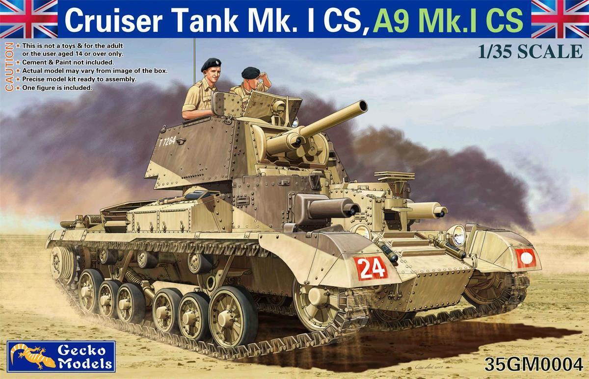 Gecko 1/35 Cruiser Tank Mk. I CS, A9Mk.I CS Plastic Model Kit