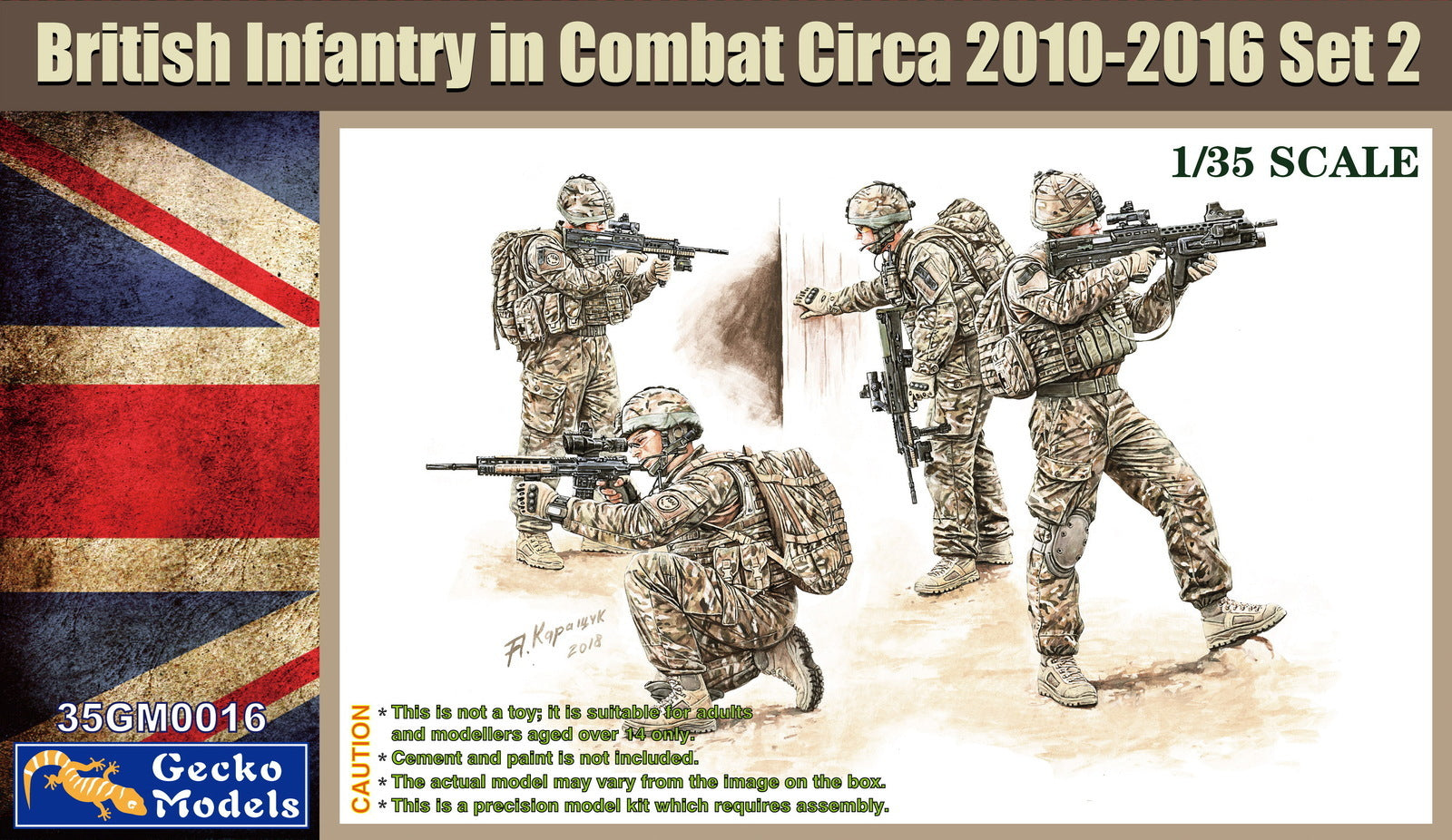 Gecko 1/35 British Infantry In Combat Circa 2010~2012 Set 2 Plastic Model Kit