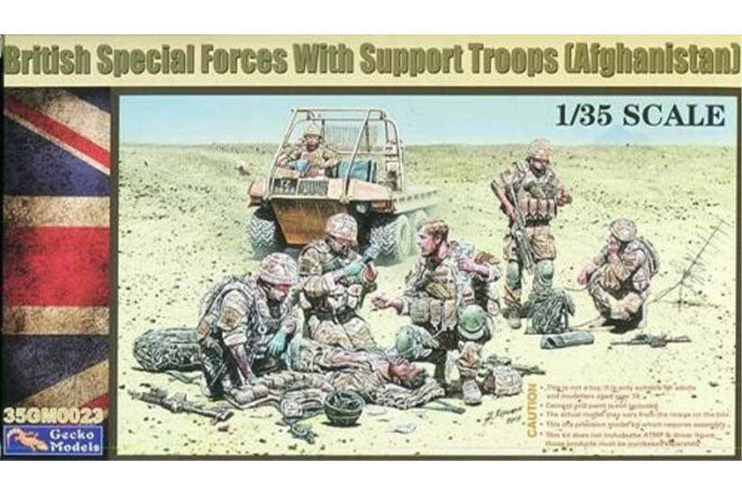 Gecko 1/35 British Special Forces with Support Troops (Afghanistan) Plastic Model Kit