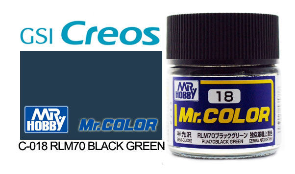 Mr Color Semi Gloss RLM70 Black Green