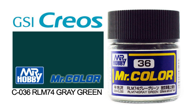 Mr Color Semi Gloss RLM74 Grey Green