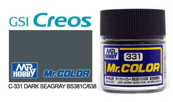 Mr Color Semi Gloss Dark Sea Grey BS381/C638