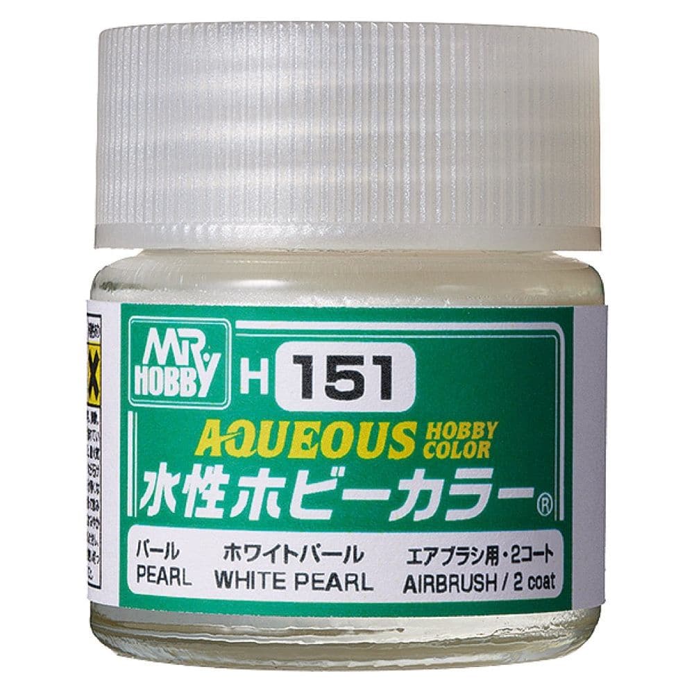 MR HOBBY Aqueous Pearl - White Pearl Airbrush/2 Coat 10ml