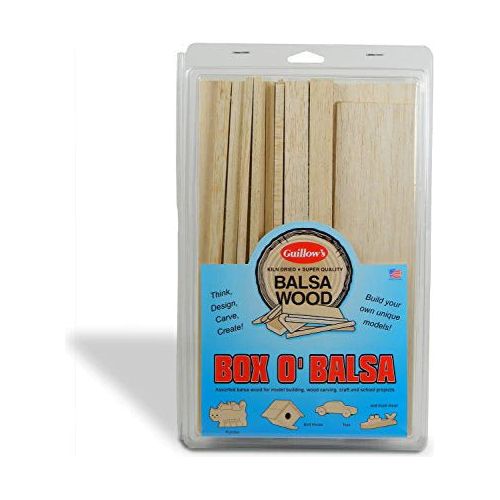 Guillow's Box O'Balsa, Large (random sizes, 3 lb box) Accessories Pack