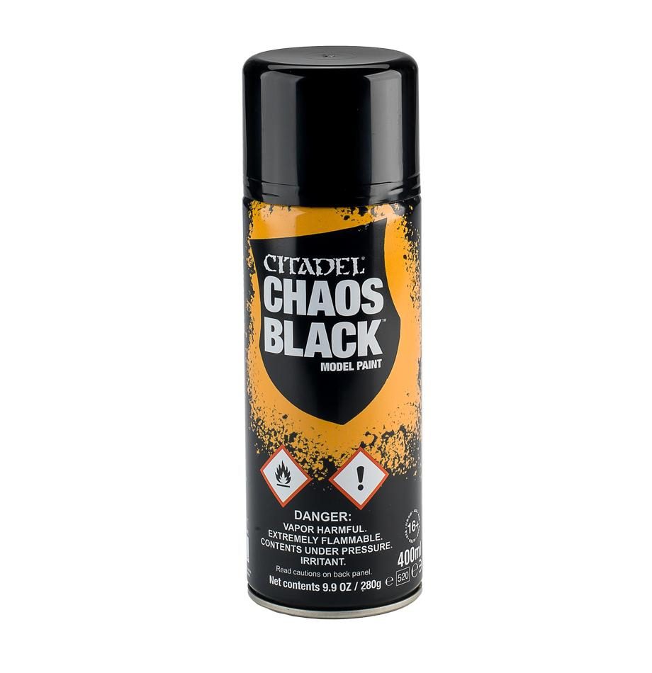 GAMES WORKSHOP Citadel Spray Paint: Chaos Black