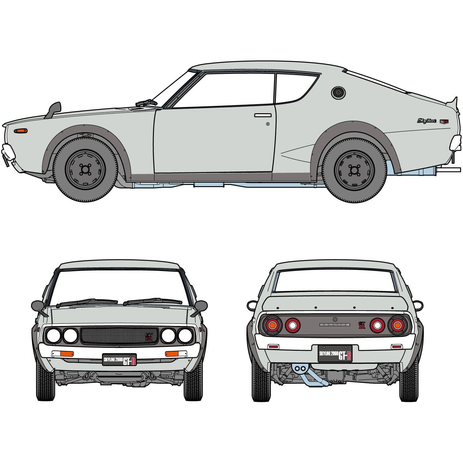 HASEGAWA NISSAN SKYLINE 2000GT-R (KPGC110) "DETAIL UP VERSION"