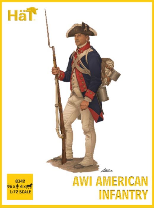 D 1/72 American War of Independence American Infantry set 1