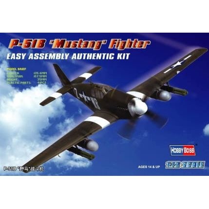 Hobby Boss 1/72 P-51B â€œMustangâ€ Fighter Plastic Model Kit [80242]