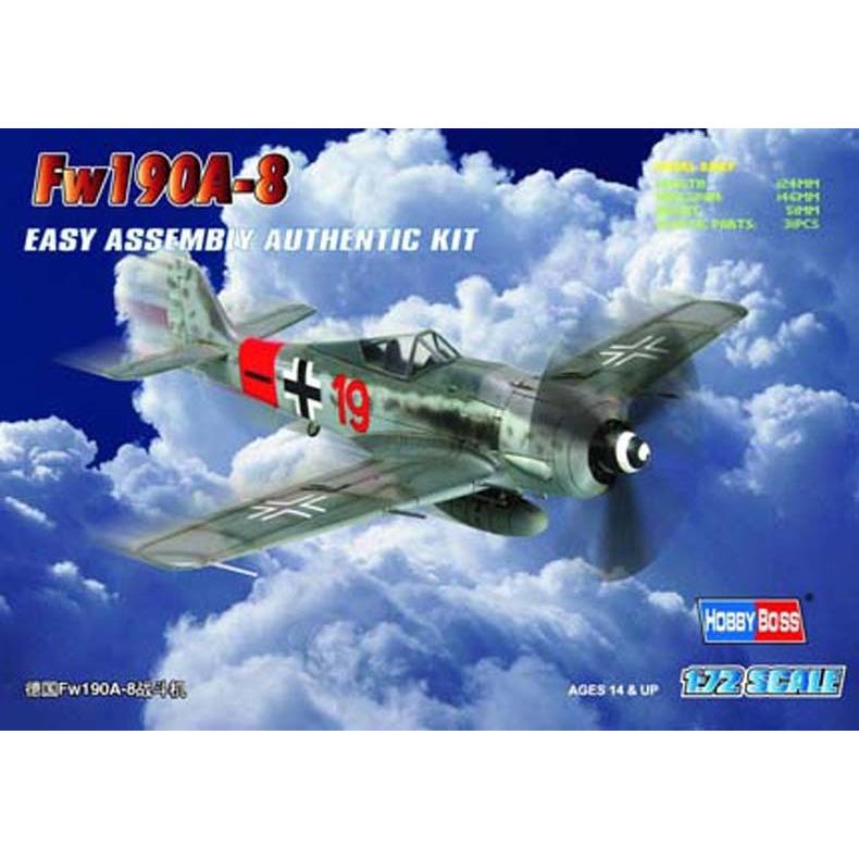 Hobby Boss 1/72 Germany Fw190A-8 Fighter Plastic Model Kit [80244]