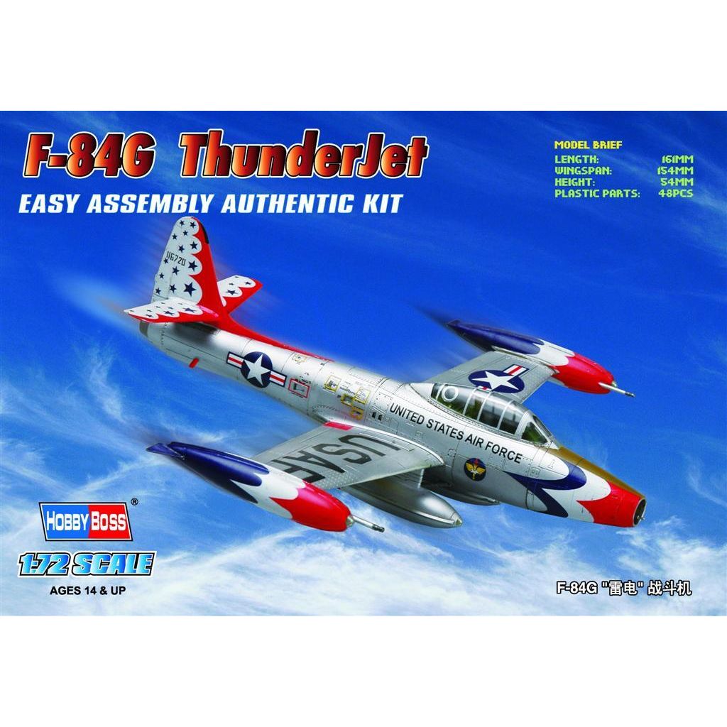 Hobby Boss 1/72 F-84G â€œThunderJetâ€ Plastic Model Kit [80247]