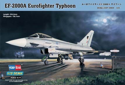 Hobby Boss 1/72 EF-2000A Eurofighter Typhoon Plastic Model Kit [80264]