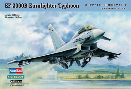 Hobby Boss 1/72 EF-2000B Eurofighter Typhoon Plastic Model Kit [80265]