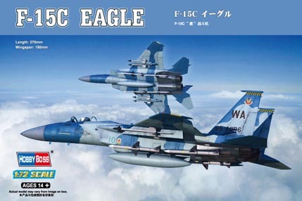 Hobby Boss 1/72 F-15C Eagle Fighter Plastic Model Kit [80270]