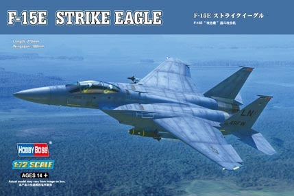 Hobby Boss 1/72 F-15E Strike Eagle Strike fighter Plastic Model Kit [80271]