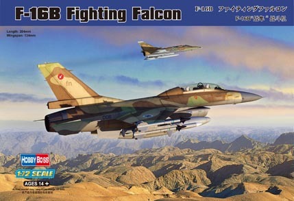 Hobby Boss 1/72 F-16B Fighting Falcon Plastic Model Kit [80273]