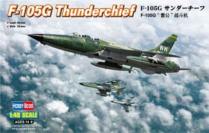 Hobby Boss 1/48 F-105G Thunderchief Plastic Model Kit [80333]