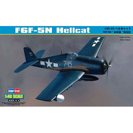 Hobby Boss 1/48 F6F-5N Hellcat Plastic Model Kit [80341]